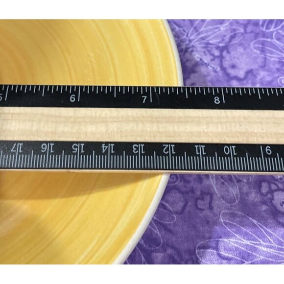 Graydon Hall Yellow Swirl Salad Plate Plates 7‎ 1/2 Inch Set Of 2 Replacement - Picture 3 of 3